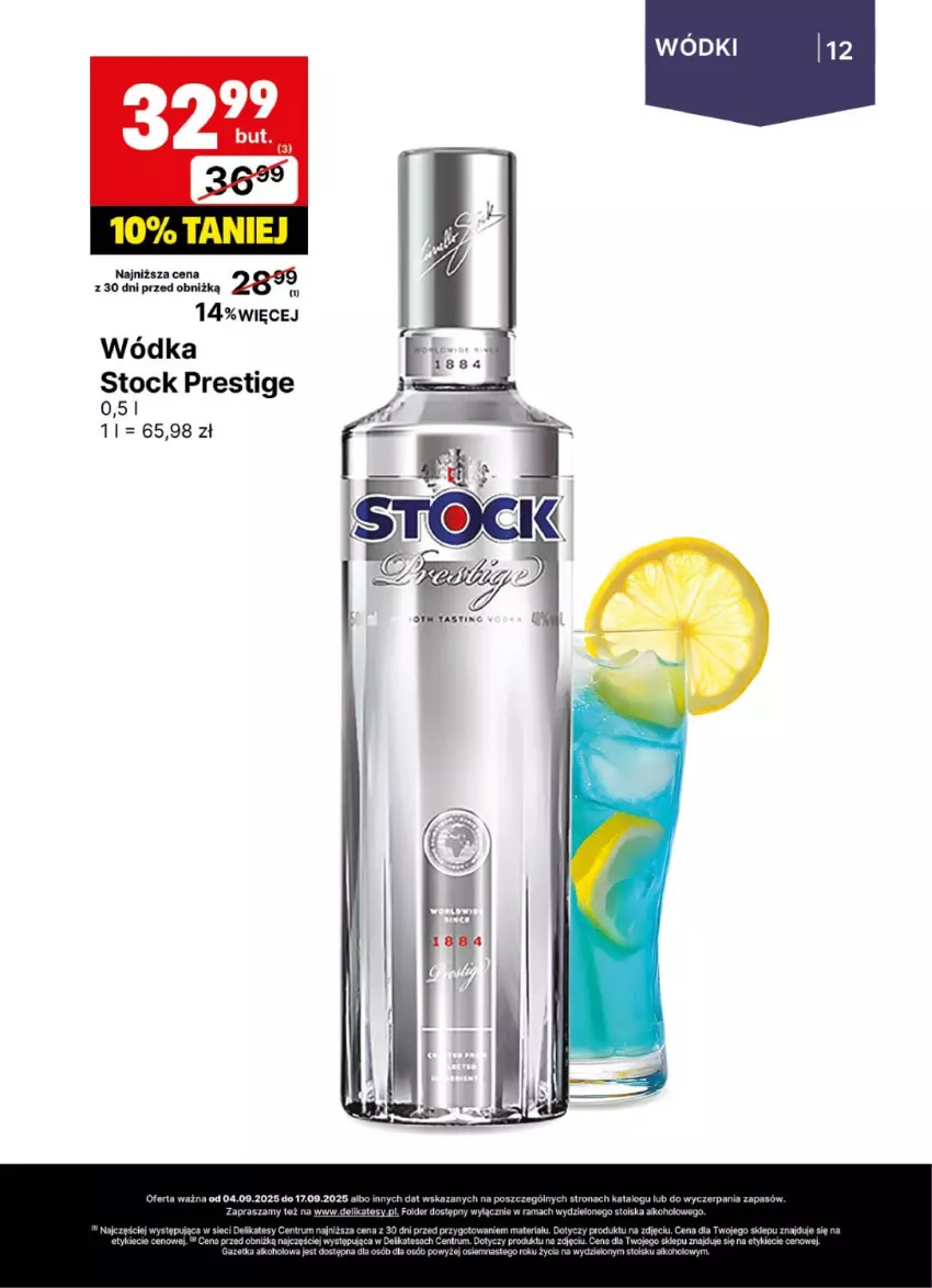 Gazetka promocyjna Delikatesy Centrum - Delibarek DC36-DC37 - ważna 04.09 do 17.09.2025 - strona 12 - produkty: Rum, Stock, Wódka
