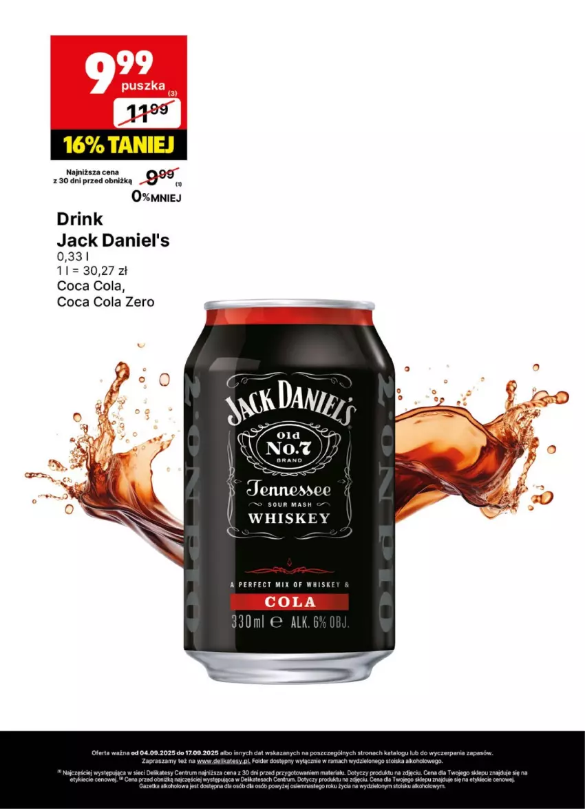Gazetka promocyjna Delikatesy Centrum - Delibarek DC36-DC37 - ważna 04.09 do 17.09.2025 - strona 8 - produkty: Jack Daniel's, Rama, Rum, Whiskey