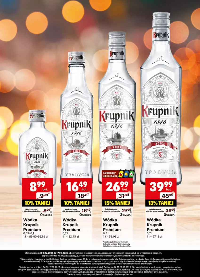Gazetka promocyjna Delikatesy Centrum - Delibarek DC36-DC37 - ważna 04.09 do 17.09.2025 - strona 9 - produkty: Dron, Krupnik, Rama, Rum, Tran, Wódka