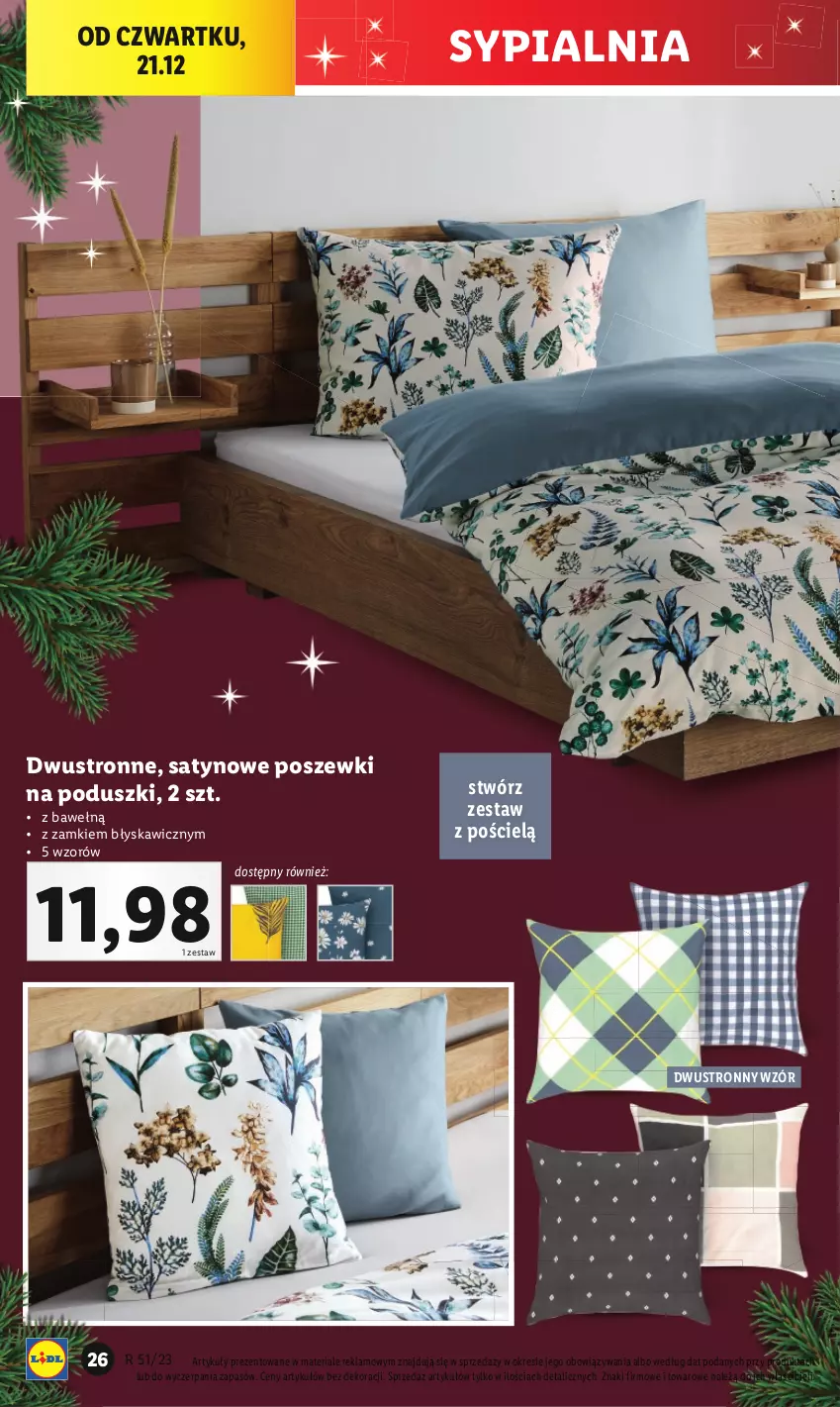 Gazetka promocyjna Lidl - GAZETKA - ważna 18.12 do 23.12.2023 - strona 32 - produkty: Pościel, Sypialnia