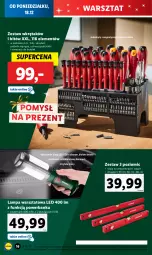 Gazetka promocyjna Lidl - GAZETKA - Gazetka - ważna od 23.12 do 23.12.2023 - strona 22 - produkty: Zestaw wkrętaków, Otwieracz, Wkręt, Powerbank, Lampa