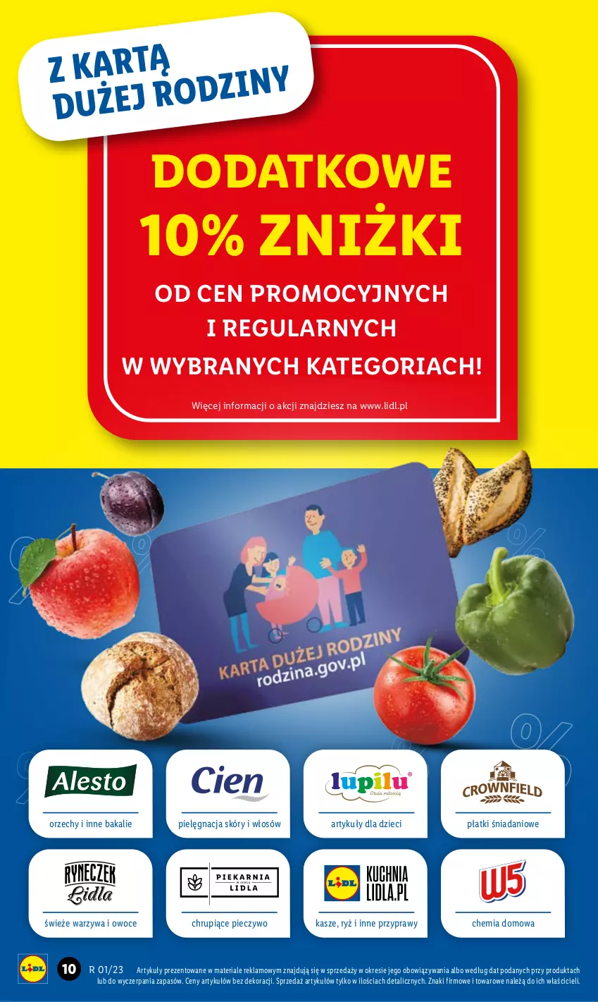 Gazetka promocyjna Lidl - GAZETKA - ważna 02.01 do 04.01.2023 - strona 10 - produkty: Danio, Dzieci, Owoce, Piec, Pieczywo, Pielęgnacja skóry, Przyprawy, Ryż, Warzywa, Warzywa i owoce