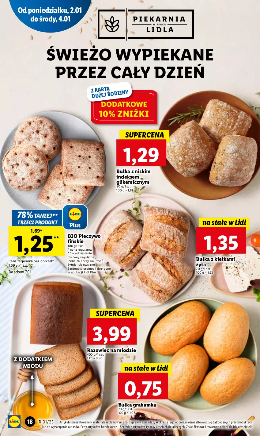 Gazetka promocyjna Lidl - GAZETKA - ważna 02.01 do 04.01.2023 - strona 22 - produkty: Bułka, Bułka grahamka, Gra, Piec, Pieczywo