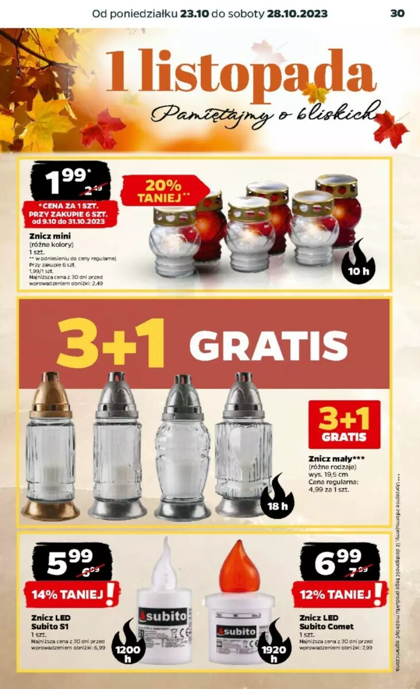 Gazetka promocyjna Netto - ważna 23.10 do 29.10.2023 - strona 3 - produkty: Znicz