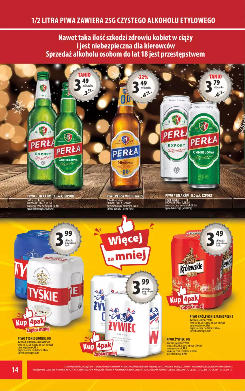 Gazetka promocyjna Arhelan - Gazetka - ważna 29.12.2025 do 11.01.2026 - strona 14 - produkty: Fa, Perła, Piwa, Piwo, Por, Rum