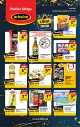 Gazetka promocyjna Arhelan - Gazetka - Gazetka - ważna od 11.01 do 11.01.2026 - strona 1 - produkty: Piwa, Piwo, Piec, Lajkonik, Papier, Beskidzki, Chipsy, Tatra, Papier toaletowy, Pieczarka, Kabanos, Masło, Olej, Mleko, LG