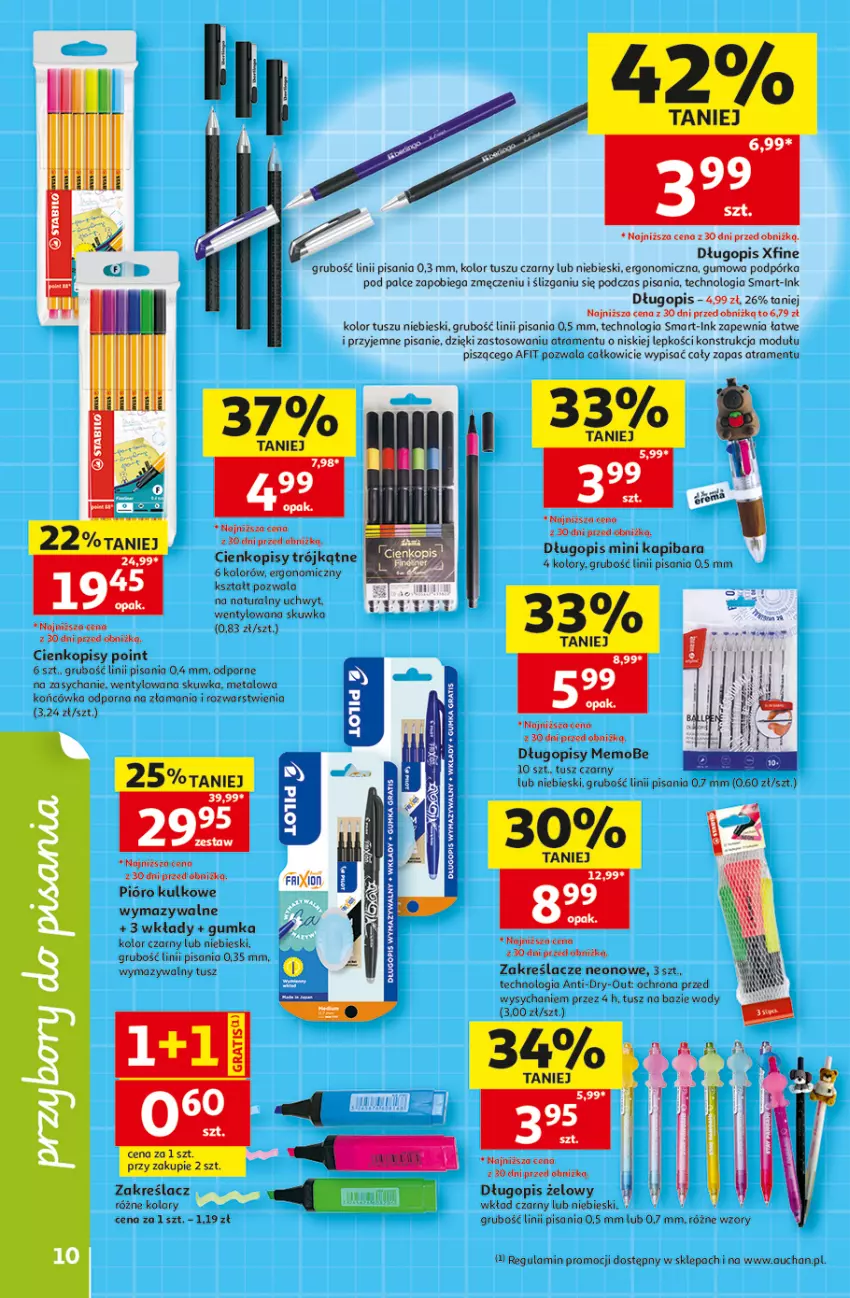 Gazetka promocyjna Auchan - Gazetka 30 Lat Hipermarket Auchan - ważna 16.07 do 22.07.2026 - strona 10 - produkty: Długopis, LG, Por, Tusz