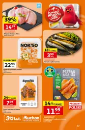 Gazetka promocyjna Auchan - Gazetka 30 Lat Hipermarket Auchan - Gazetka - ważna od 22.07 do 22.07.2026 - strona 17 - produkty: Glazura, Sos, Tilapia, Krewetki, Lazur, Fa