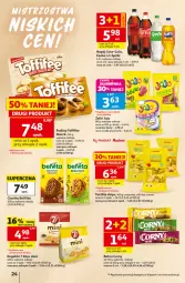Gazetka promocyjna Auchan - Gazetka 30 Lat Hipermarket Auchan - Gazetka - ważna od 22.07 do 22.07.2026 - strona 24 - produkty: BelVita, Ciastka, Ser, Praliny, Tortilla, Coca-Cola, 7 Days, Rogal, Tortilla Chips, Toffifee, Baton, Fanta, Sprite, Napój, Fa