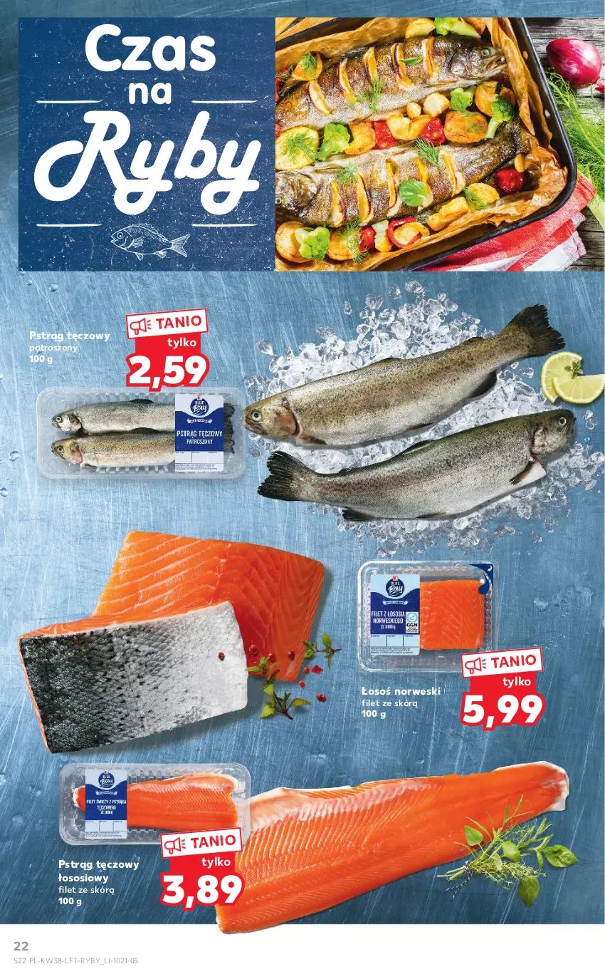 Gazetka promocyjna Kaufland - OFERTA TYGODNIA - ważna 23.09 do 29.09.2021 - strona 22 - produkty: Pstrąg, Pstrąg tęczowy, Sos