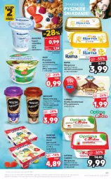 Gazetka promocyjna Kaufland - OFERTA TYGODNIA - Gazetka - ważna od 29.09 do 29.09.2021 - strona 29 - produkty: Jogurt naturalny, Emulsja, Nescafé, Ser, Danone, Rama, Jagr, Jogurt, Danonki, Optima Cardio, Chia, Serek, Optima, Margaryna, Bakoma, Napój mleczny, Kremowa ze śmietanką, Danio, Cappuccino, Napój