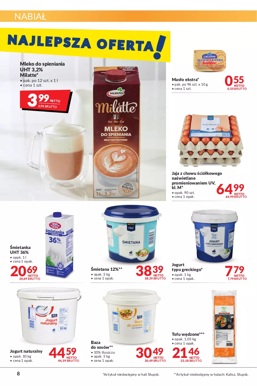 Gazetka promocyjna Makro - [Oferta promocyjna] Artykuły spożywcze i przemysłowe - ważna 14.06 do 27.06.2022 - strona 8 - produkty: Jaja, Jogurt, Jogurt naturalny, Masło, Mleko, Sos, Tofu