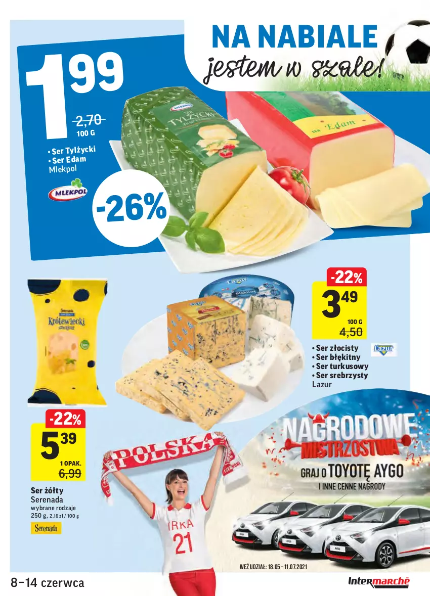 Gazetka promocyjna Intermarche - ważna 08.06 do 13.06.2021 - strona 25 - produkty: Edam, Lazur, Ser, Szal