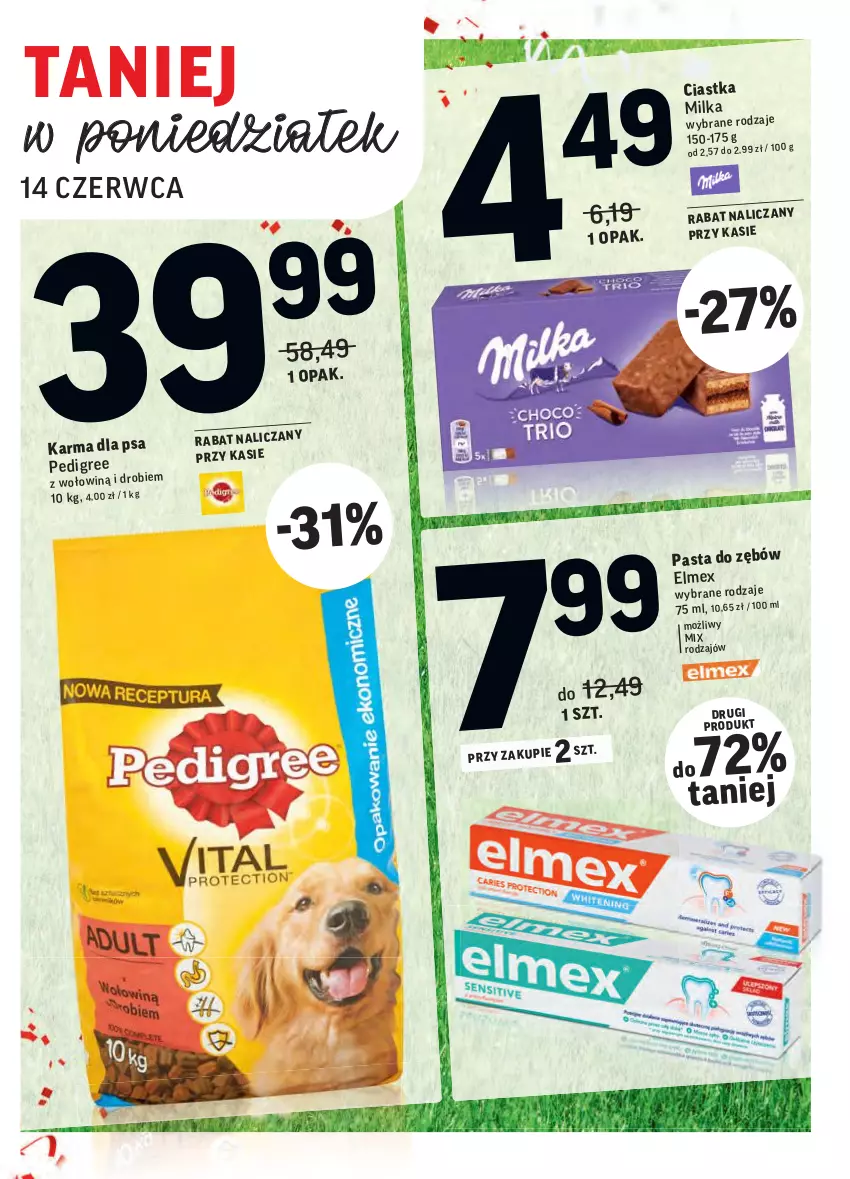 Gazetka promocyjna Intermarche - ważna 08.06 do 13.06.2021 - strona 46 - produkty: Elmex, Milka, Pedigree