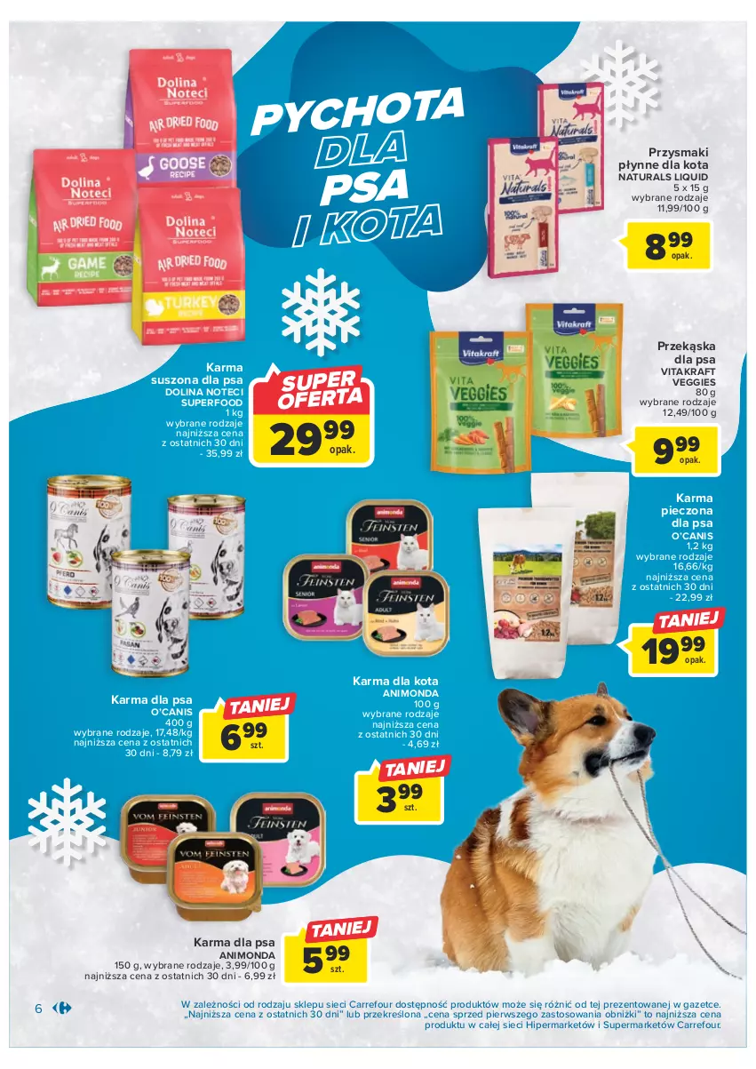 Gazetka promocyjna Carrefour - Gazetka Zima z pupilem - ważna 31.01 do 11.02.2023 - strona 6 - produkty: Animonda, Piec, Przysmaki, Vitakraft