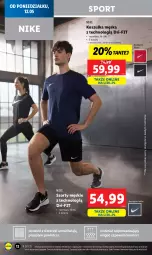 Gazetka promocyjna Lidl - GAZETKA - Gazetka - ważna od 17.05 do 17.05.2025 - strona 12 - produkty: Por, Szorty, Kosz, Koszulka, Sport, Nike, LG