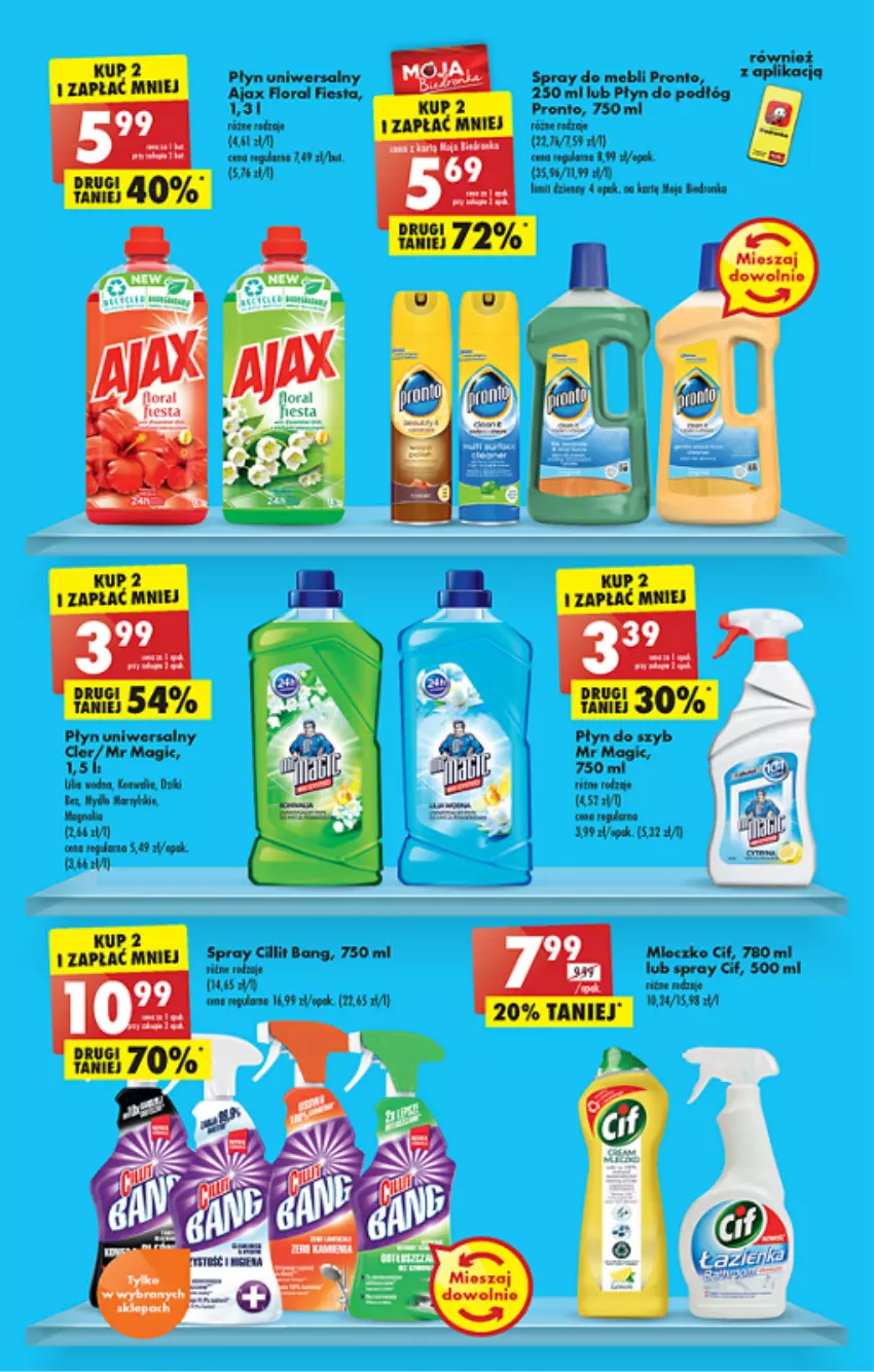 Gazetka promocyjna Biedronka - ważna 20.06 do 26.06.2022 - strona 49 - produkty: Cif, Flora, Maggi, Płyn do szyb, Pronto, Regał, Rogal