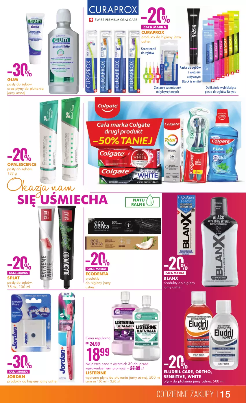 Gazetka promocyjna Super Pharm - Gazetka - ważna 13.06 do 26.06.2024 - strona 15 - produkty: Curaprox, Ecodenta, Listerine