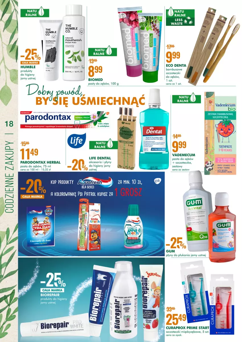 Gazetka promocyjna Super Pharm - Gazetka - ważna 20.05 do 06.06.2021 - strona 17 - produkty: Biorepair, Curaprox, HP, Imbir, Mięta, Parodontax, Pasta do zębów, Por, Psi Patrol, Szczoteczka, Vademecum