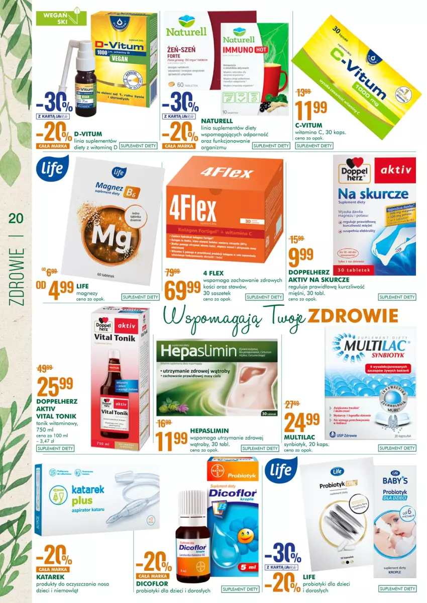 Gazetka promocyjna Super Pharm - Gazetka - ważna 20.05 do 06.06.2021 - strona 19 - produkty: Dicoflor, Doppelherz, Dzieci, Magnez, Multilac, Naturell, Nestea, Por, Probiotyk, Ser, Sok, Suplement diety, Synbiotyk, Tablet, Tonik