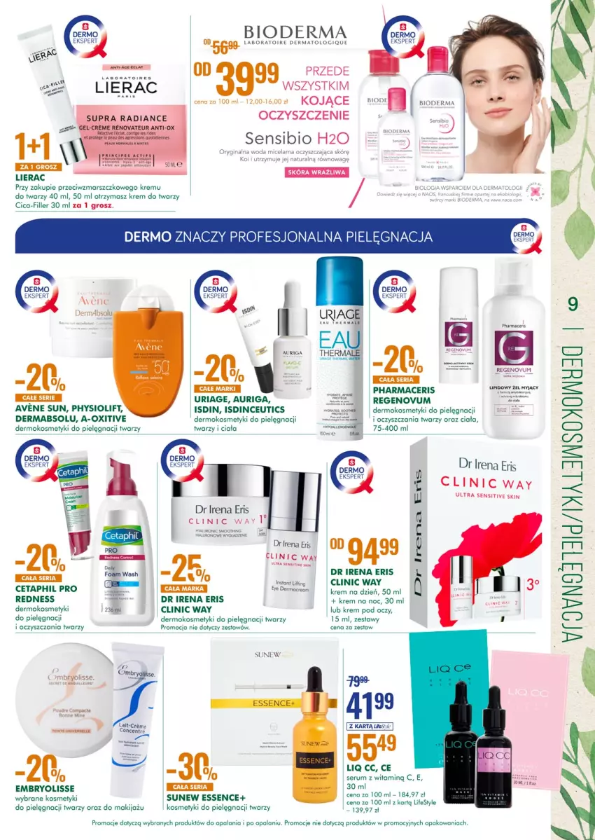 Gazetka promocyjna Super Pharm - Gazetka - ważna 20.05 do 06.06.2021 - strona 8 - produkty: Acer, Bioderma, Cetaphil, Clin, Clinic Way, Embryolisse, Gin, Kosmetyki do pielęgnacji, Krem do twarzy, Krem na dzień, Krem na noc, Krem pod oczy, Lierac, Makijaż, Mars, Pharmaceris, Rum, Ser, Serum