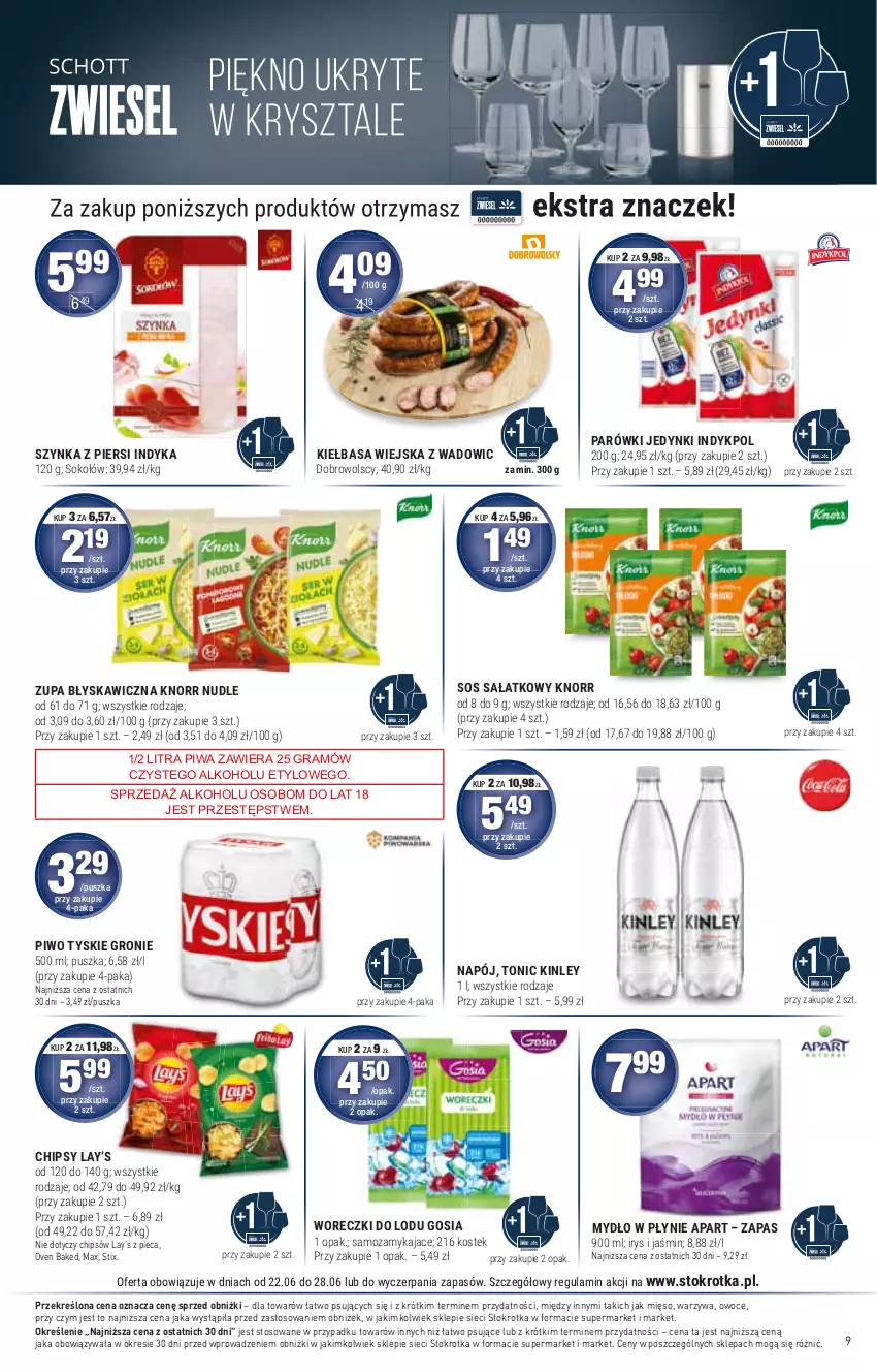 Gazetka promocyjna Stokrotka - Market - ważna 22.06 do 28.06.2023 - strona 10 - produkty: Gra, Lay’s, Mięso, Owoce, Piec, Piwa, Warzywa