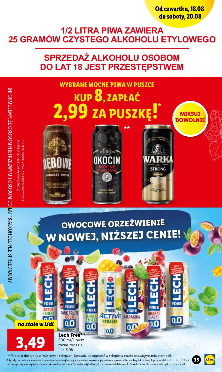 Gazetka promocyjna Lidl - GAZETKA - ważna 18.08 do 20.08.2022 - strona 35 - produkty: Gra, Piwa