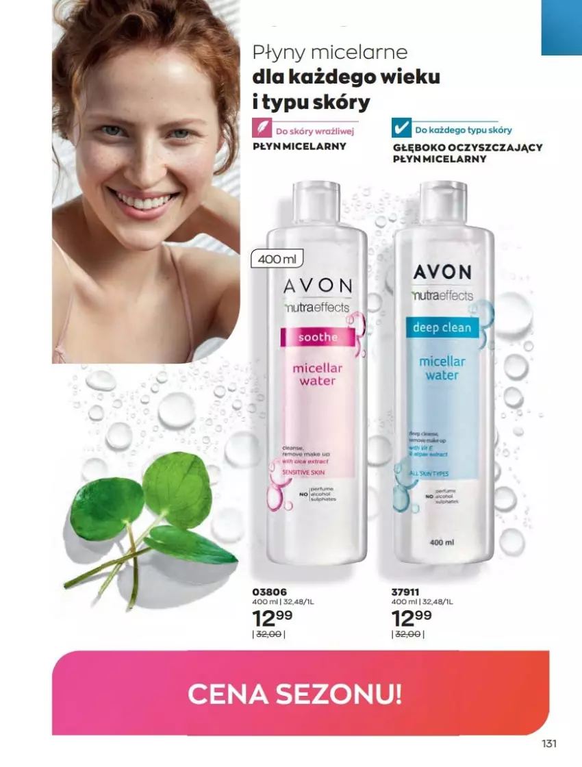 Gazetka promocyjna Avon - Katalog Avon 2/2022 kampania luty - ważna 01.02 do 28.02.2022 - strona 131 - produkty: Nutraeffects, Płyn micelarny