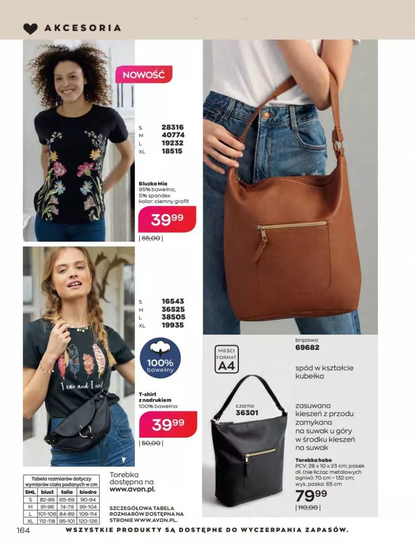 Gazetka promocyjna Avon - Katalog Avon 2/2022 kampania luty - ważna 01.02 do 28.02.2022 - strona 164 - produkty: Gra, Por, T-shirt, Torebka, Wełna