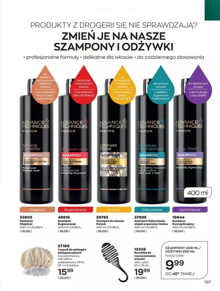 Gazetka promocyjna Avon - Katalog Avon 2/2022 kampania luty - ważna 01.02 do 28.02.2022 - strona 187 - produkty: Fa, Kokos, Szampon, Szczotka