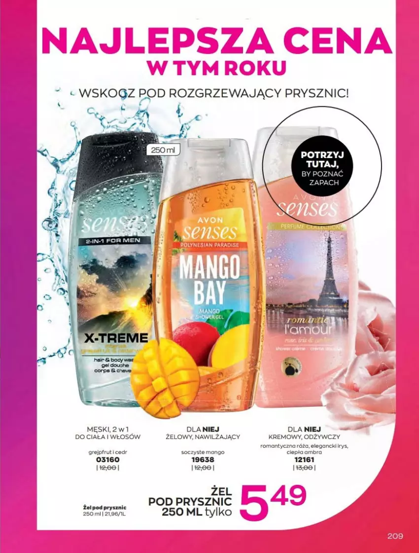 Gazetka promocyjna Avon - Katalog Avon 2/2022 kampania luty - ważna 01.02 do 28.02.2022 - strona 209 - produkty: Grejpfrut, Mango, Róża