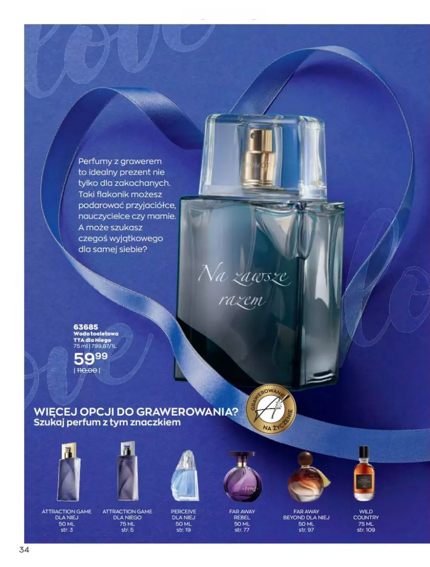 Gazetka promocyjna Avon - Katalog Avon 2/2022 kampania luty - ważna 01.02 do 28.02.2022 - strona 34 - produkty: Fa, Gra, Koc, Perfum, Ser, Woda, Woda toaletowa