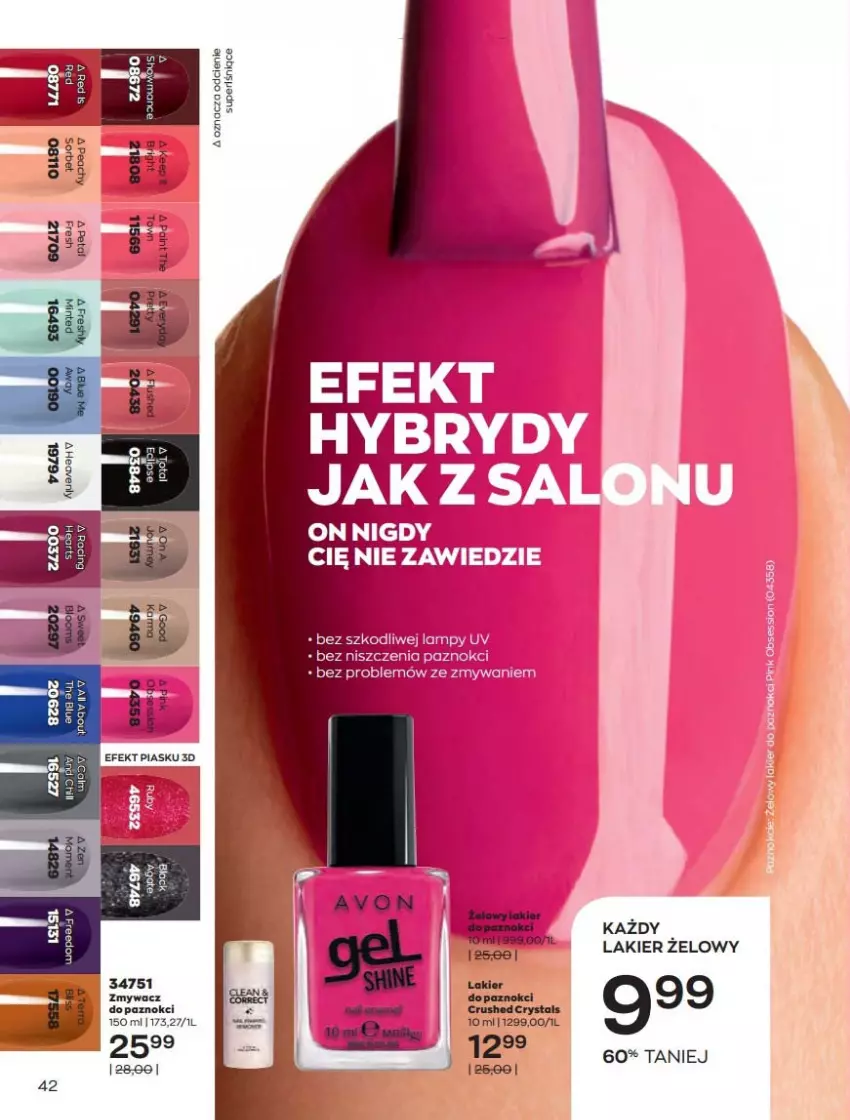 Gazetka promocyjna Avon - Katalog Avon 2/2022 kampania luty - ważna 01.02 do 28.02.2022 - strona 42 - produkty: Fa, Lakier