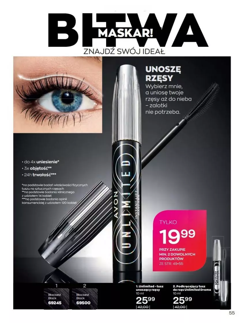 Gazetka promocyjna Avon - Katalog Avon 2/2022 kampania luty - ważna 01.02 do 28.02.2022 - strona 55 - produkty: Fa, Lack, Maska, Rama, Tusz