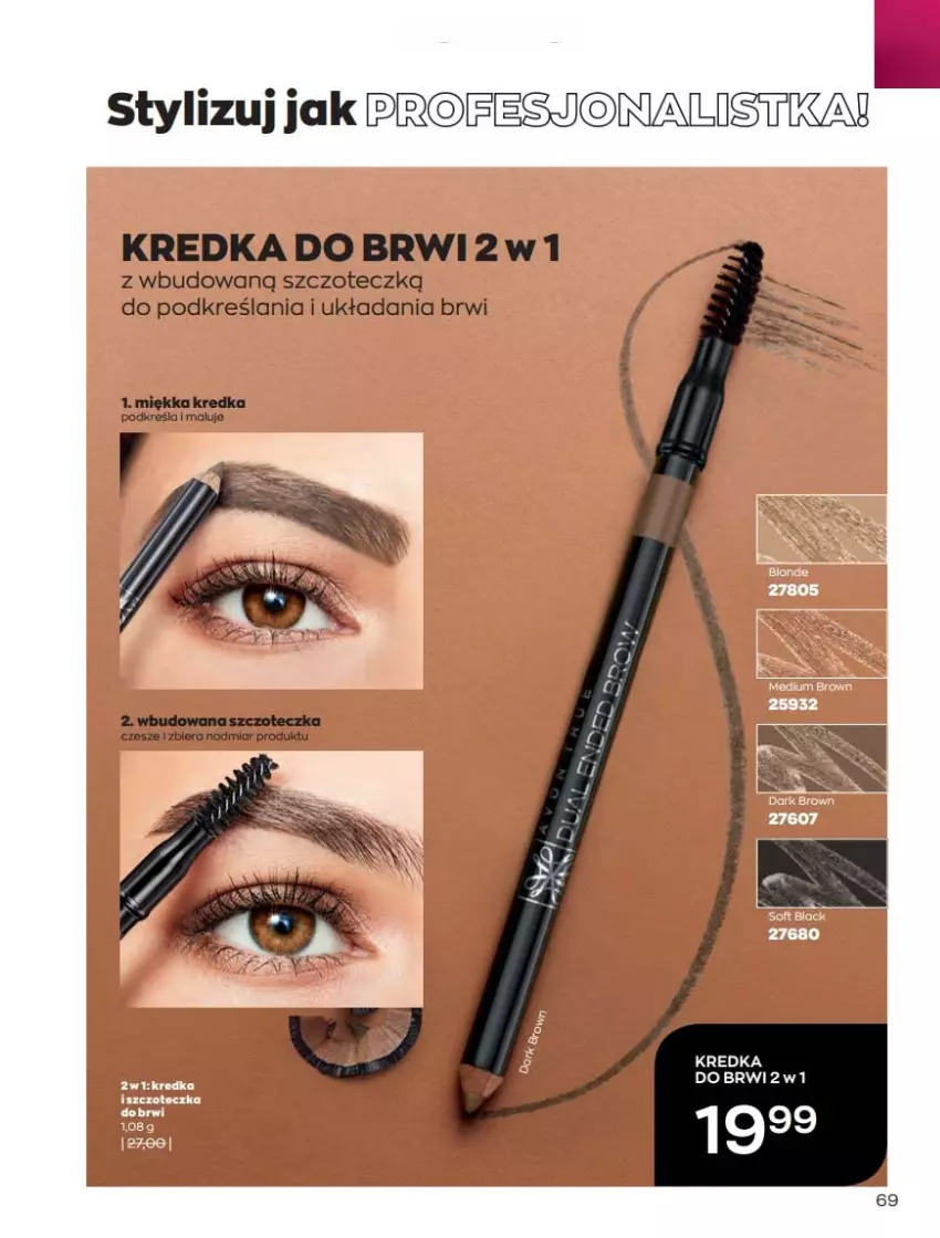 Gazetka promocyjna Avon - Katalog Avon 2/2022 kampania luty - ważna 01.02 do 28.02.2022 - strona 69 - produkty: Kredka, Kredka do brwi