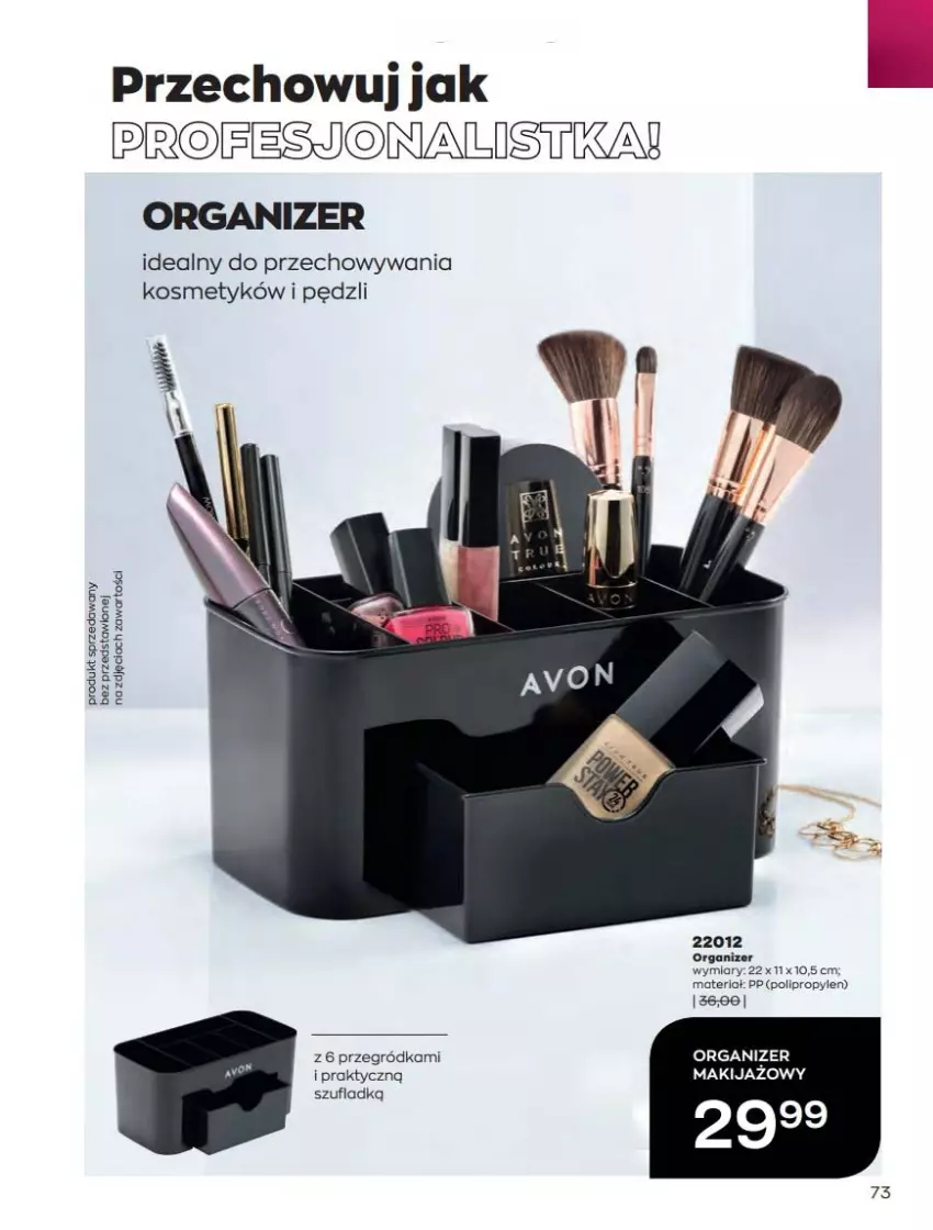 Gazetka promocyjna Avon - Katalog Avon 2/2022 kampania luty - ważna 01.02 do 28.02.2022 - strona 73 - produkty: Organizer