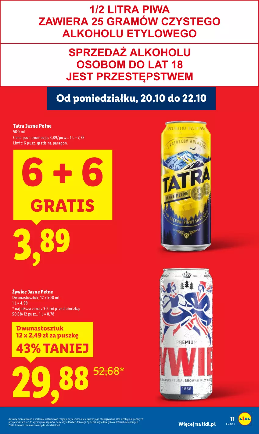 Gazetka promocyjna Lidl - GAZETKA - ważna 20.10 do 22.10.2025 - strona 11 - produkty: Gra, Tatra