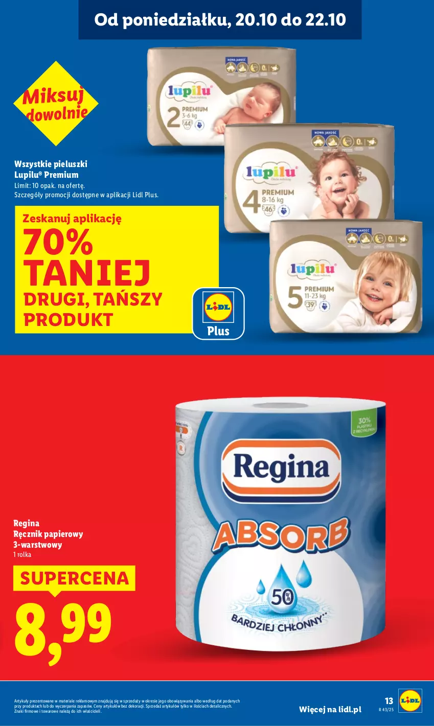 Gazetka promocyjna Lidl - GAZETKA - ważna 20.10 do 22.10.2025 - strona 13 - produkty: Gin, Papier, Ręcznik