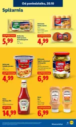 Gazetka promocyjna Lidl - GAZETKA - Gazetka - ważna od 22.10 do 22.10.2025 - strona 51 - produkty: Ketchup, Sos, Hot dog, Hamburger, Burger, Heinz
