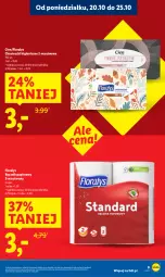 Gazetka promocyjna Lidl - GAZETKA - Gazetka - ważna od 22.10 do 22.10.2025 - strona 9 - produkty: Papier, Ręcznik, Rolki, Chusteczki, Flora