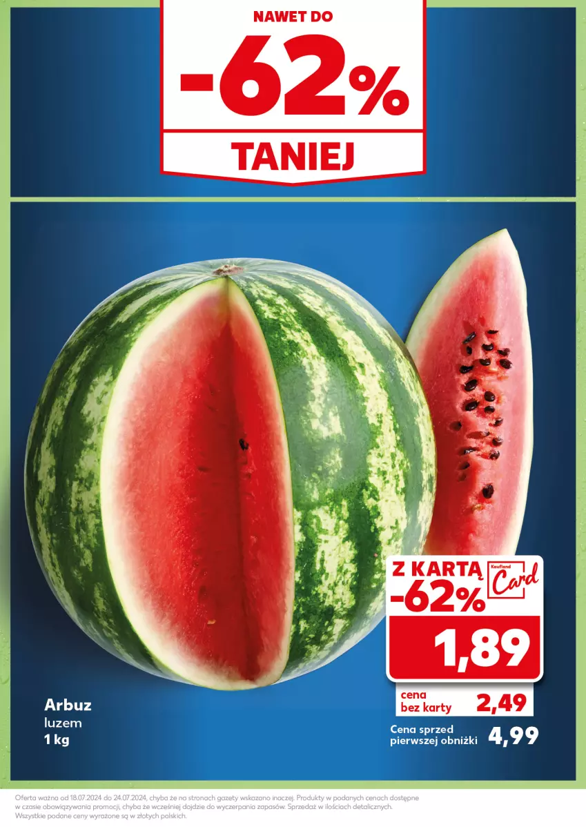 Gazetka promocyjna Kaufland - Kaufland - ważna 22.07 do 24.07.2024 - strona 5 - produkty: Arbuz