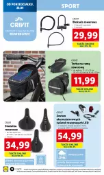 Gazetka promocyjna Lidl - GAZETKA - Gazetka - ważna od 02.05 do 02.05.2025 - strona 22 - produkty: Por, Przewód, Zestaw akumulatorowy, Torba, Rower, Sport, Akumulator