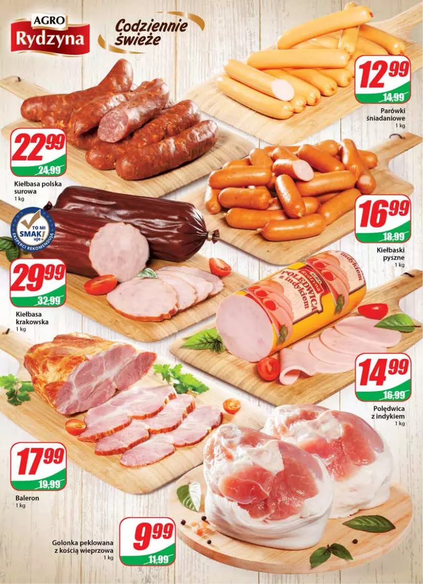 Gazetka promocyjna Dino - Gazetka - ważna 24.11 do 30.11.2021 - strona 12 - produkty: Danio, Kiełbasa, Kiełbasa krakowska, Parówki, Polędwica