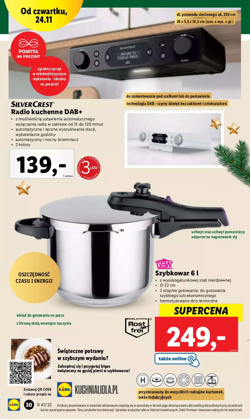 Gazetka promocyjna Lidl - GAZETKA - ważna 21.11 do 26.11.2022 - strona 34 - produkty: Bigos, Gra, Por, Sok, Szafka, Szybkowar, Top