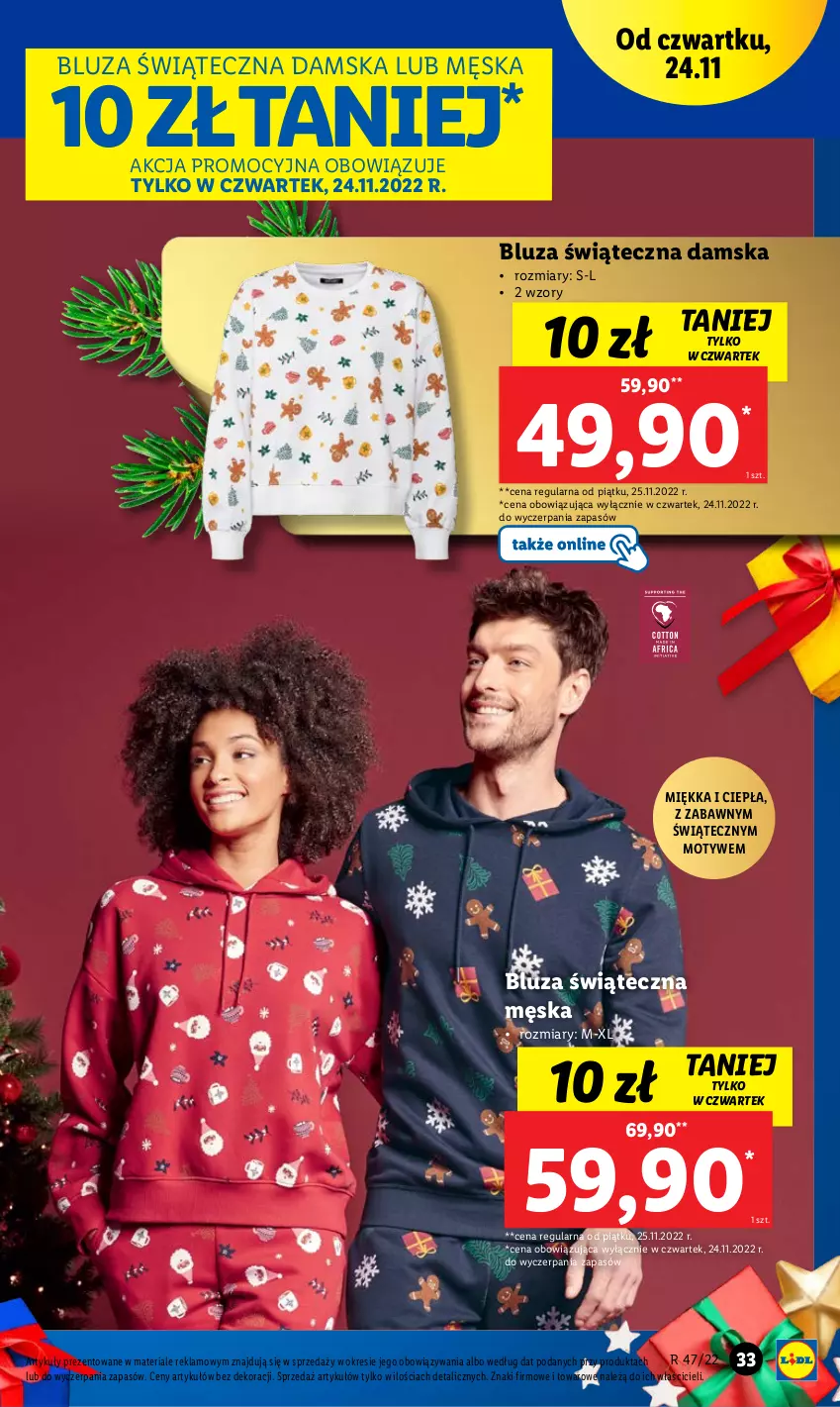 Gazetka promocyjna Lidl - GAZETKA - ważna 21.11 do 26.11.2022 - strona 37 - produkty: Bluza