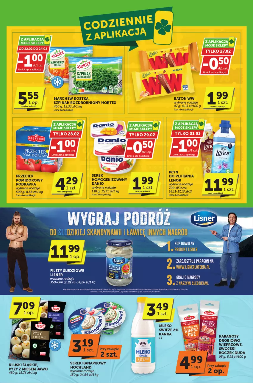 Gazetka promocyjna ABC - ważna 22.02 do 05.03.2024 - strona 2 - produkty: Boczek, Duda, Fa, Gra, Hochland, Kabanos, Kosz, Marchewka, Ser, Serek, Szpinak