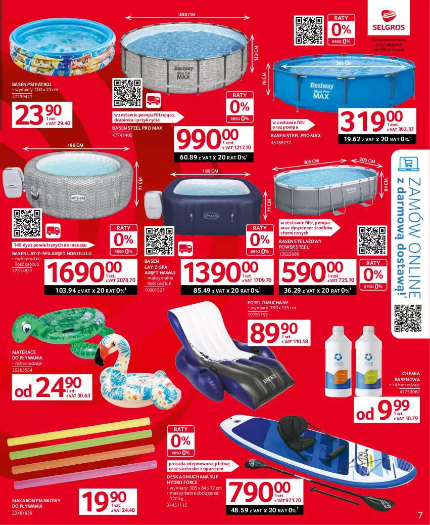 Gazetka promocyjna Selgros - Oferta przemysłowa - ważna 13.07 do 26.07.2023 - strona 7 - produkty: Fotel, Inka, Makaron, Materac, Psi Patrol, Ser, Siedzisko, Tera