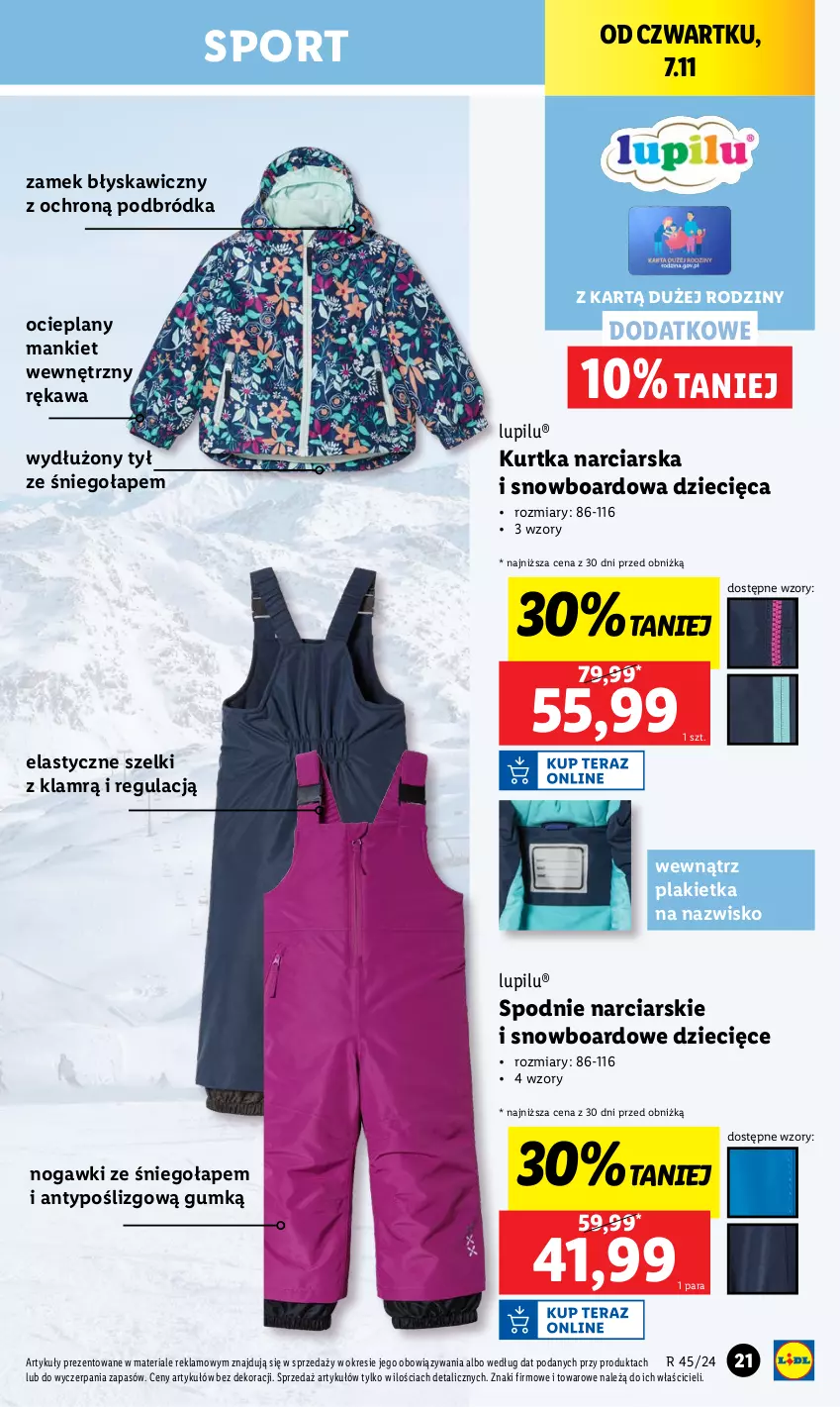 Gazetka promocyjna Lidl - GAZETKA - ważna 04.11 do 09.11.2024 - strona 23 - produkty: Dzieci, Kawa, Kurtka, Por, Snowboard, Spodnie, Sport