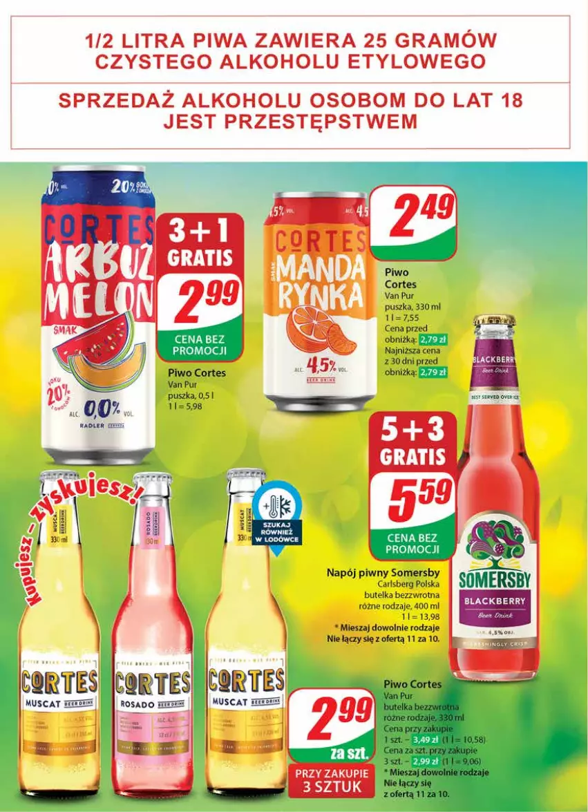 Gazetka promocyjna Dino - Gazetka 33 / 2024 - ważna 14.08 do 20.08.2024 - strona 48 - produkty: Carlsberg, Fa, Gra, Napój, Piwa, Piwo, Pur, Somersby