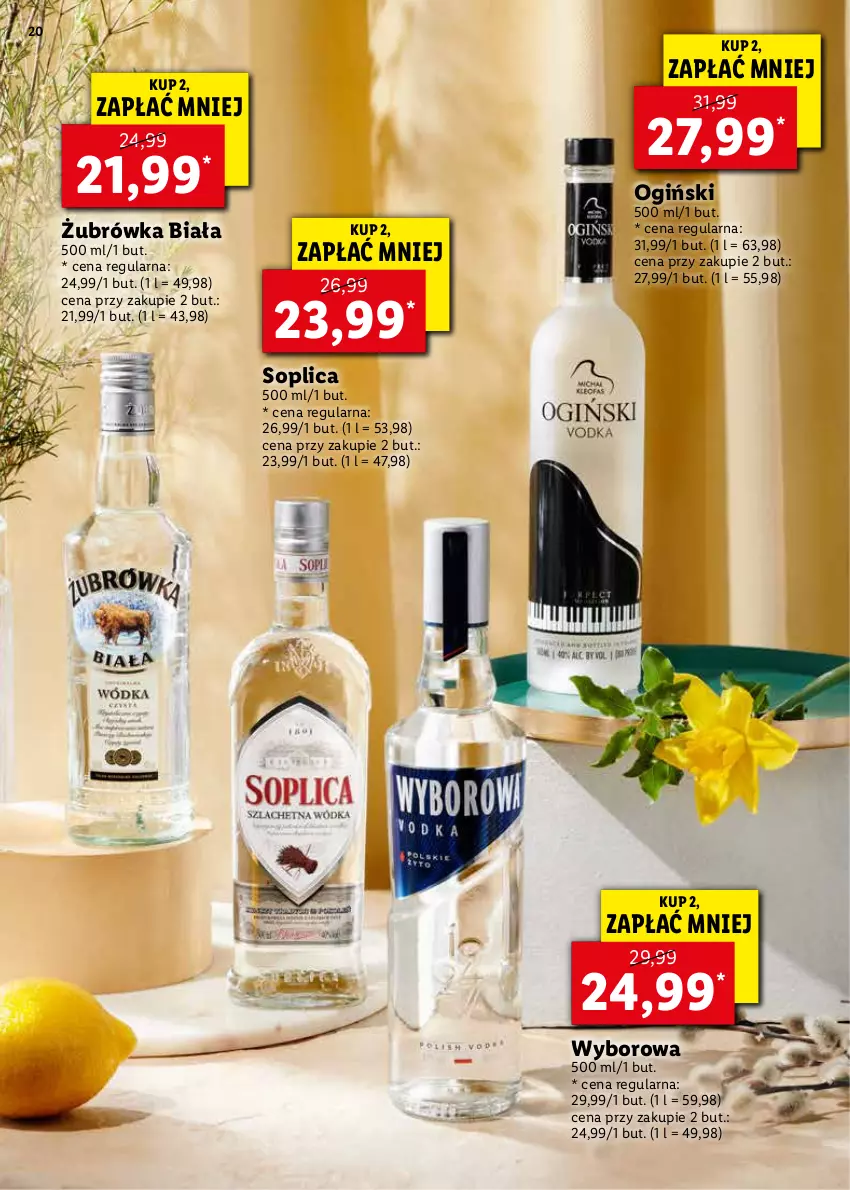 Gazetka promocyjna Lidl - KATALOG ALKOHOLI MOCNYCH I WIN - ważna 21.03 do 17.04.2022 - strona 20 - produkty: Ogiński, Soplica, Wyborowa